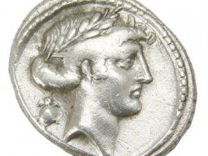 Q. Pomponius Musa Ar. denarius (66 BC)