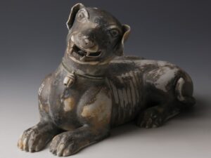 Chinese Kangxi Glazed Porcelain Dog
