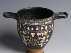 Gnathia Ware Decorated Skyphos