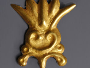 Scythian Gold Lotus Flower Appliqué