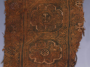 Coptic Decorative Strip with Cross and Flower