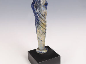 Roman Blue Glass Cosmetic Tube back