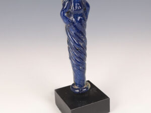 Roman Blue Glass Cosmetic Tube stand