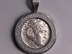 alexander the great silver tetradrachm pendant