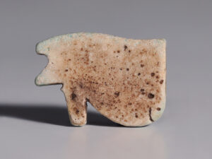 ancient egyptian turquoise faience wedjat amulet