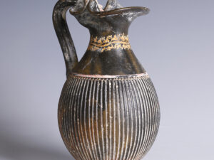 ancient greek gnathian ribbed oinochoe