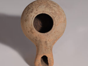 ancient greek hellenistic terracotta oil lamp