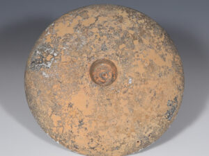 ancient greek libation bowl with omphalos