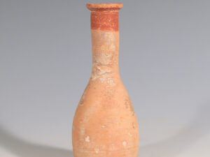 ancient roman terracotta bottle