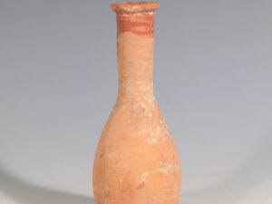 ancient roman terracotta bottle