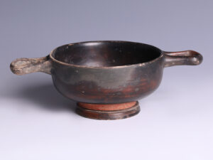 ancient greek terracotta kylix.