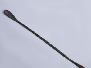 ancient roman bronze cosmetic or medical probe or spatula