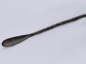 ancient roman bronze cosmetic or medical probe or spatula