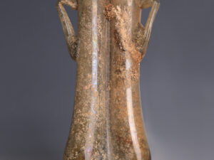 ancient roman ochre double balsamarium