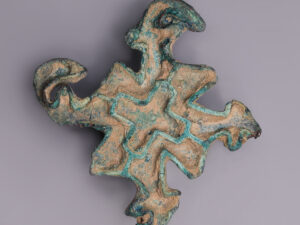 bactrian bronze cross stamp seal
