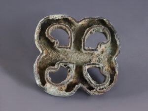 bronze compartmented stamp seal greek cross