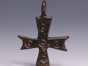 byzantine bronze cross pendant