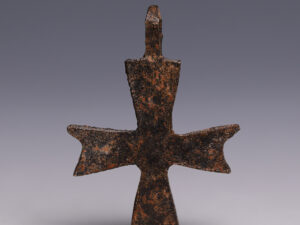 byzantine bronze cross pendant