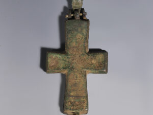 byzantine bronze enkolpion reliquary cross