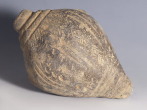 byzantine hand grenade with geometric design