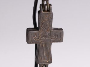 byzantine reliquary cross with mary