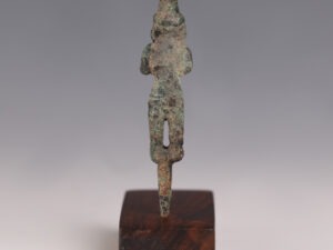 canaanite bronze votive statuette of god baal