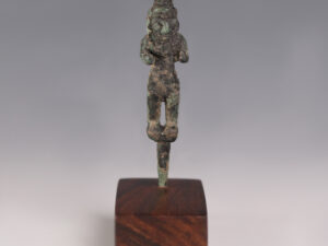 canaanite bronze votive statuette of god baal