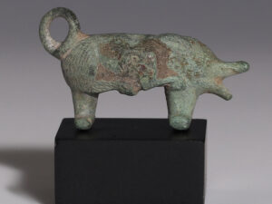 celtic bronze boar Ccothing toggle