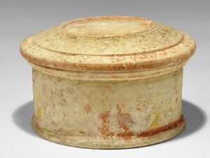 Ceramic native italic pyxis