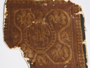 coptic fabric fragment with horse riders 1