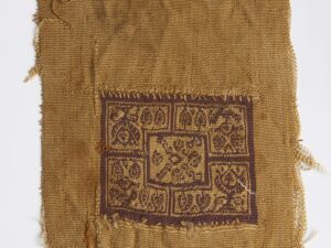 coptic squared panel with floral decoration 1