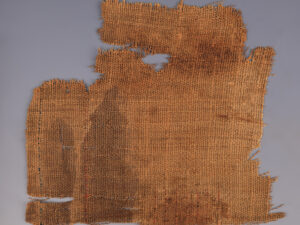 coptic textile fragment with colourful wool accents