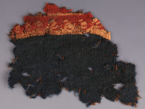 coptic textile fragment with spiral motif