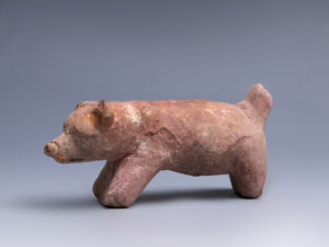 eastern han dynasty terracotta dog figurine