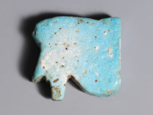 egyptian blue faience wedjat amulet