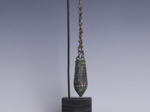 egyptian bronze situla and chain