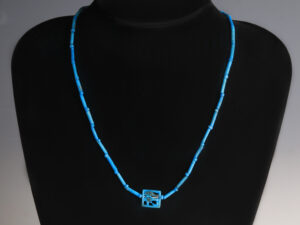 egyptian faience wedjat eye necklace