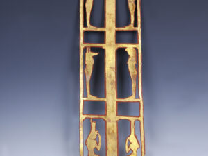 egyptian gilded funerary mount