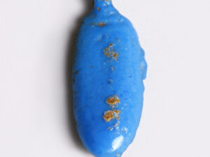 egyptian turquoise faience flower amulet a