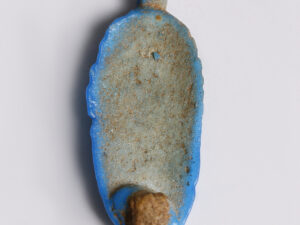egyptian turquoise faience flower amulet b