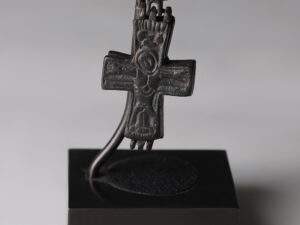 byzantine bronze enkolpion cross