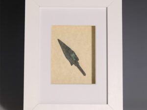 framed luristan bronze arrowhead small
