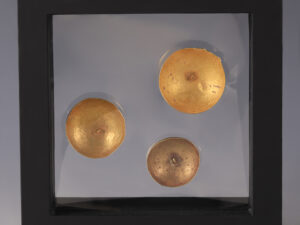 framed viking gold domes appliqués
