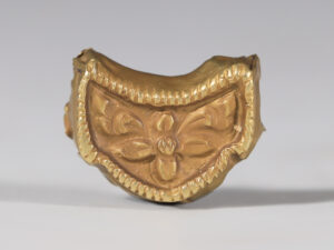 medieval gold ornamental attachment