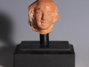 greco egyptian terracotta head harpocrates