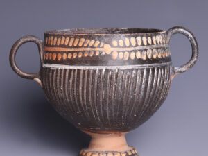 greek geometric pattern skyphos