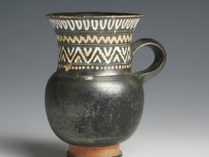 greek south italian pottery thistle mug
