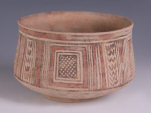 indus valley bowl black red pigment