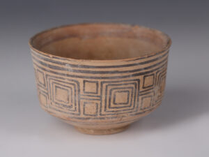 indus valley terracotta bowl geometric pattern