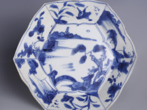 kangxi blue white export are saucer 1